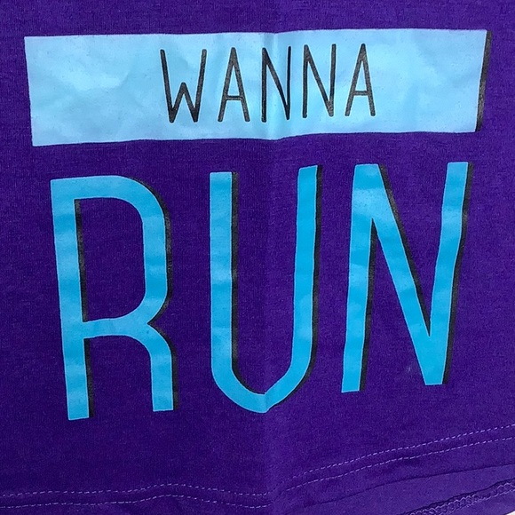 Girls Just Wanna Run Activewear T-Shirt Size XS - Picture 5 of 12
